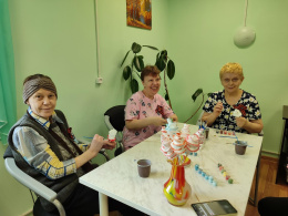 Мастер- класс «Роза из ватных дисков».